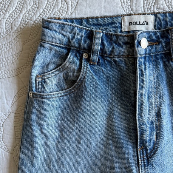 ROLLA'S - Dusters High Rise Straight Jeans - Medium Wash - Picture 6 of 15